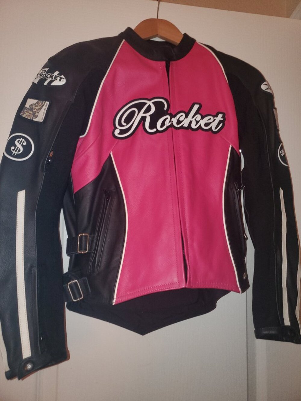 Joe Rocket women's leather motorcycle jacket